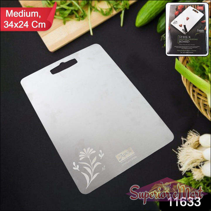 Stainless Steel Medium Chopping Board 34x24cm - Superior eMart