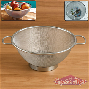 Stainless Steel Mesh Colander with Handles - Superior eMart