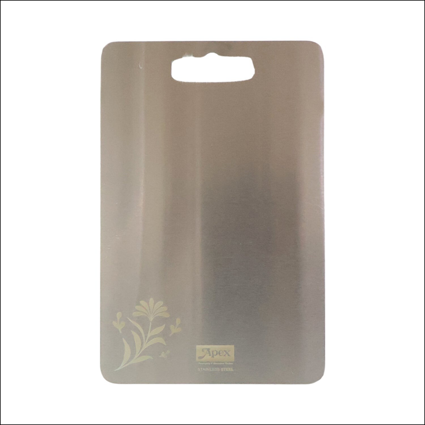 Apex Stainless Steel Chopping Board with a Decorative Design for Kitchen Use