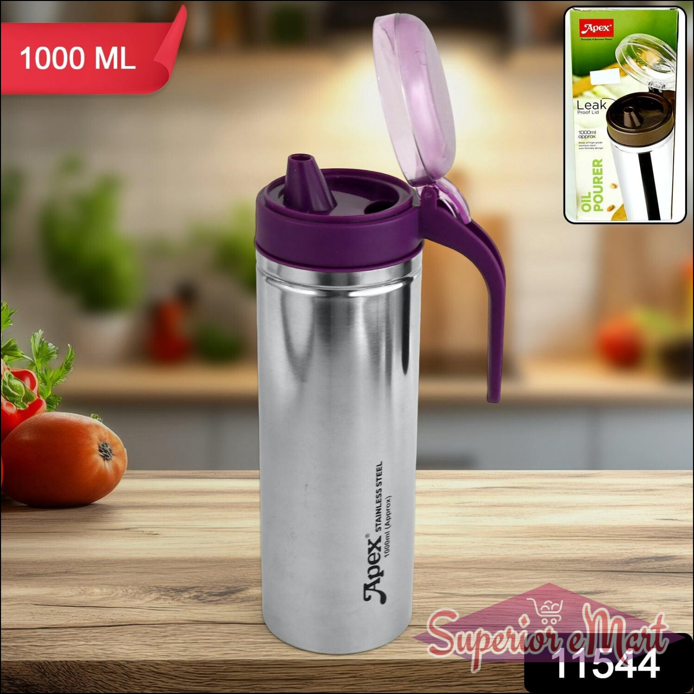 Stainless Steel Oil Pourer 1000ML - Superior eMart