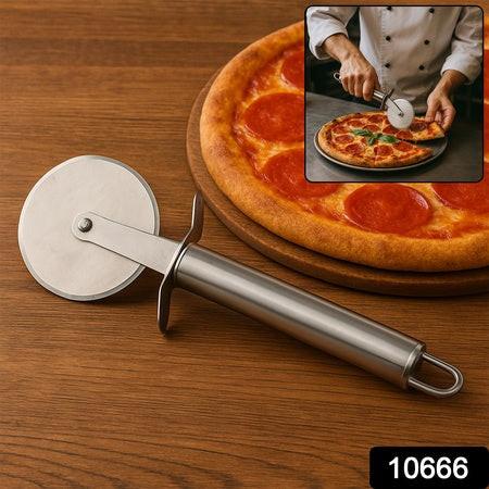 Superior eMart stainless steel pizza cutter with a comfortable grip for effortless slicing