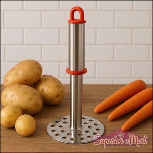 Stainless Steel Potato Masher with Ergonomic Handle (17cm / 1 Pc) - Superior eMart