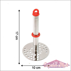 Stainless Steel Potato Masher with Ergonomic Handle (17cm / 1 Pc) - Superior eMart