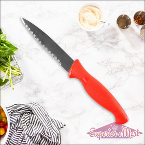 Stainless Steel Serrated Kitchen Knife (1 Pc) - Superior eMart