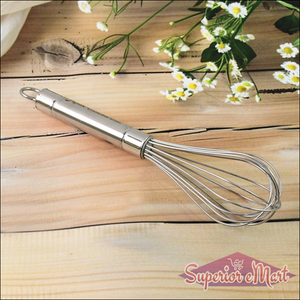 Superior eMart stainless steel hand whisk designed for efficient mixing and whipping in the kitchen