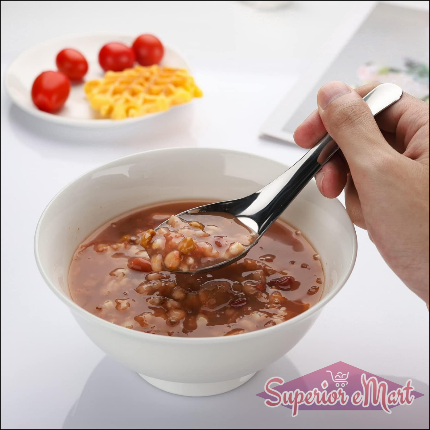 Stainless Steel Soup Spoon Set 6 Pieces - Superior eMart