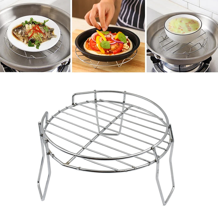 Stainless Steel Stand for cooking with a versatile design for steaming and serving food
