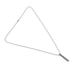 Stylish stainless steel stick necklace with a sleek design and durable chain for everyday wear