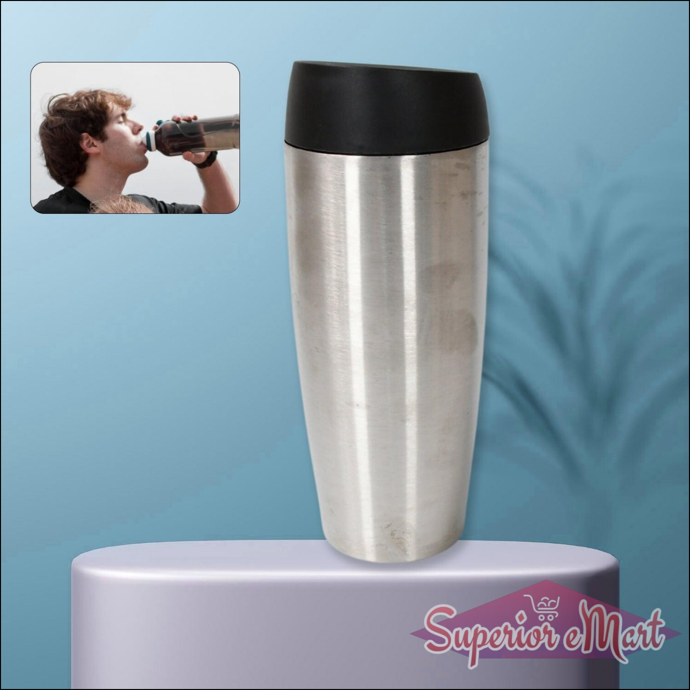 Stainless Steel Travel Coffee Mug - Superior eMart