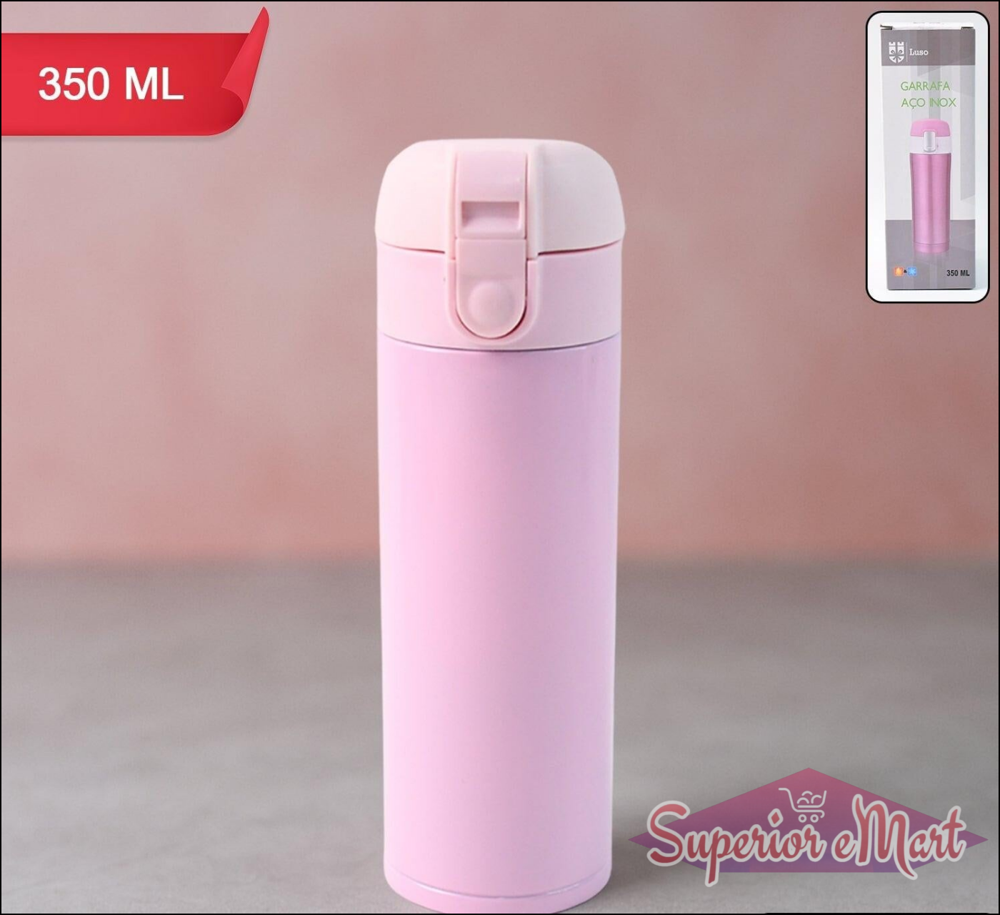 Stainless Steel Vacuum Bottle 350ml - Superior eMart