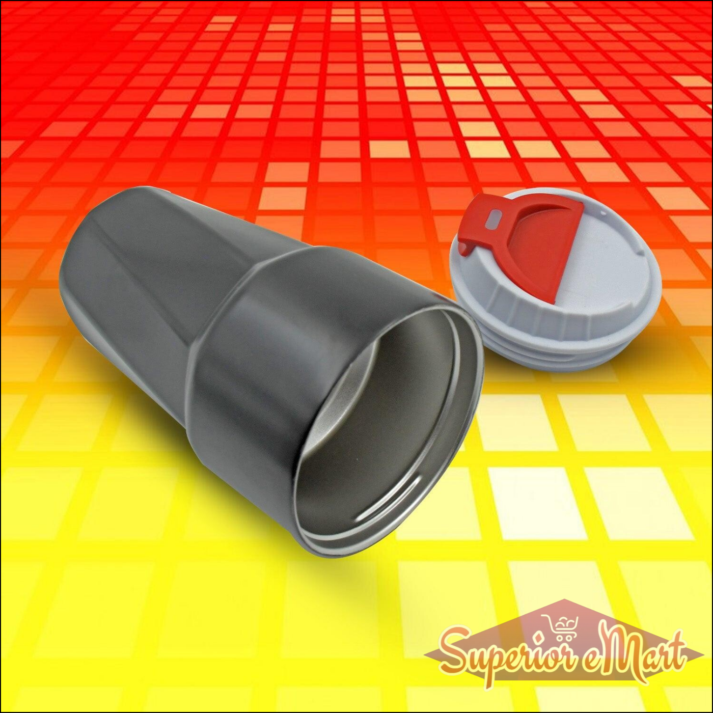 Superior eMart stainless steel travel mug with a secure lid for on-the-go beverages