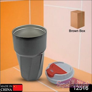 Superior eMart stainless steel travel mug with a sleek design and spill-resistant lid for on-the-go use