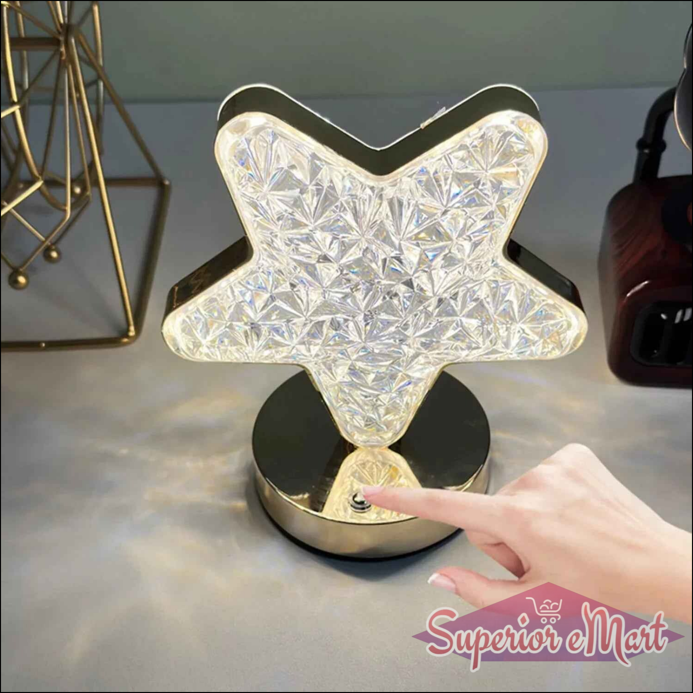 Star Shape Crystal Lamp - Superior eMart