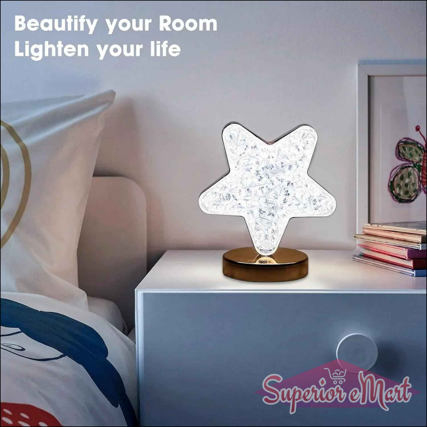Star Shape Crystal Lamp - Superior eMart