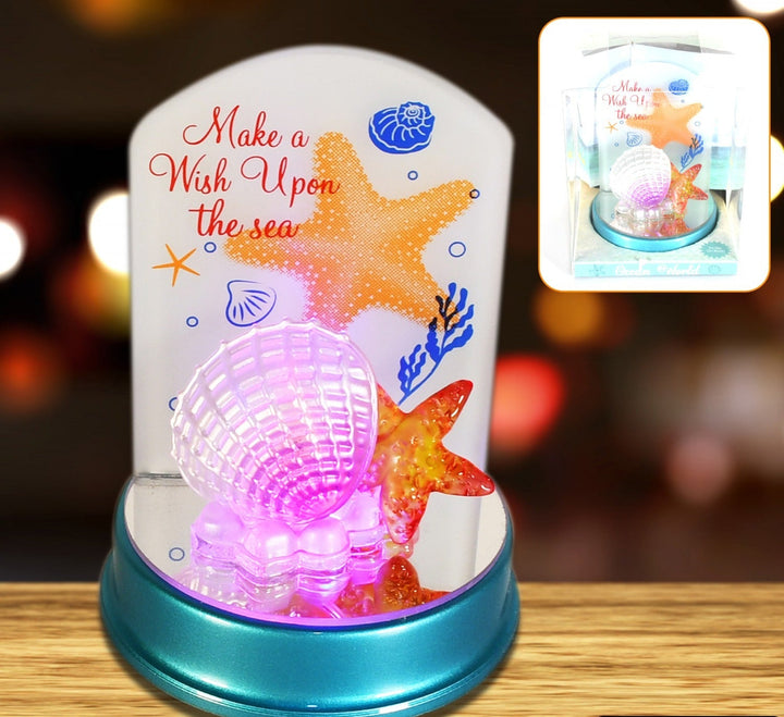 Starfish Night Light with Colorful Shell Design for Kids' Rooms and Beach-Themed Decor