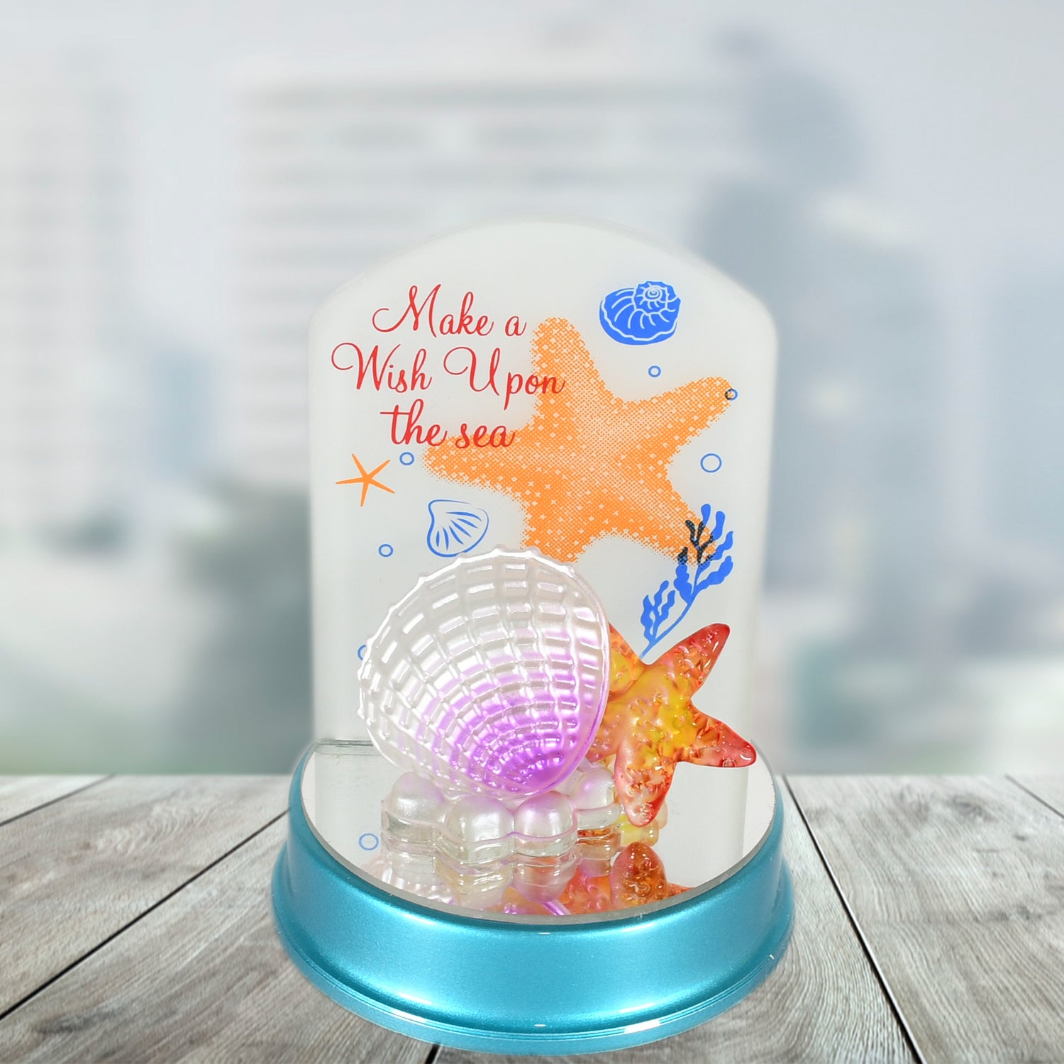 Starfish Night Light with a glowing shell and decorative sea theme for enchanting home decor
