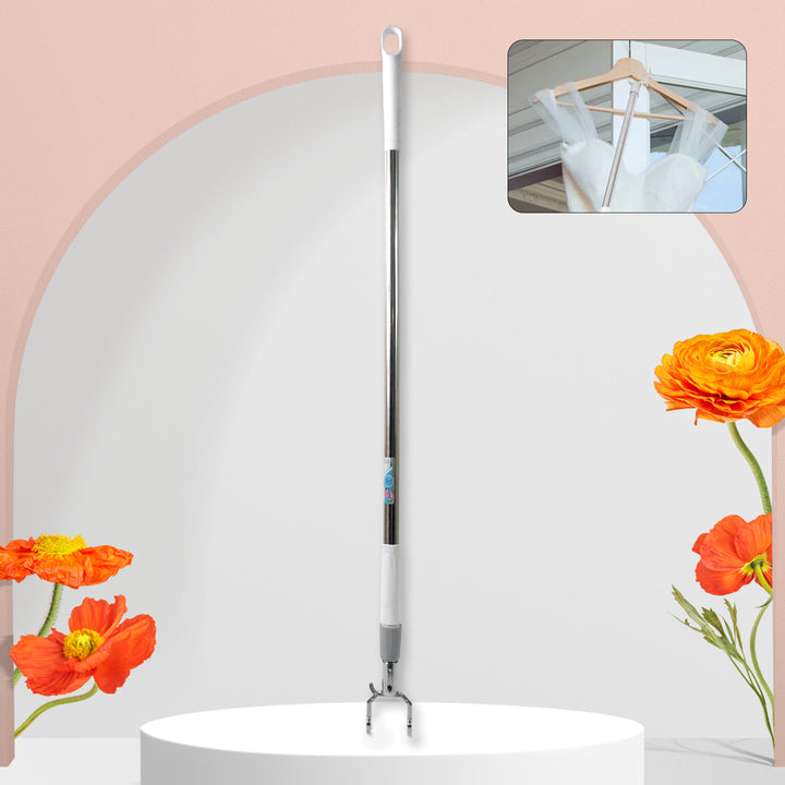 Superior eMart steel telescopic hanger tool for convenient clothes hanging and storage