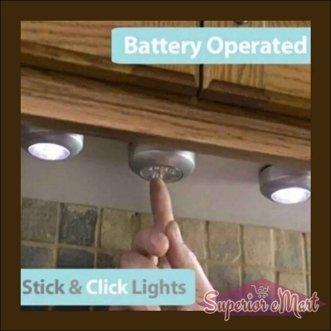 Stick-On LED Tap Lamp - Superior eMart