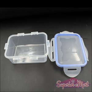 Airtight storage container set with clear design and easy-to-seal lids for kitchen organization