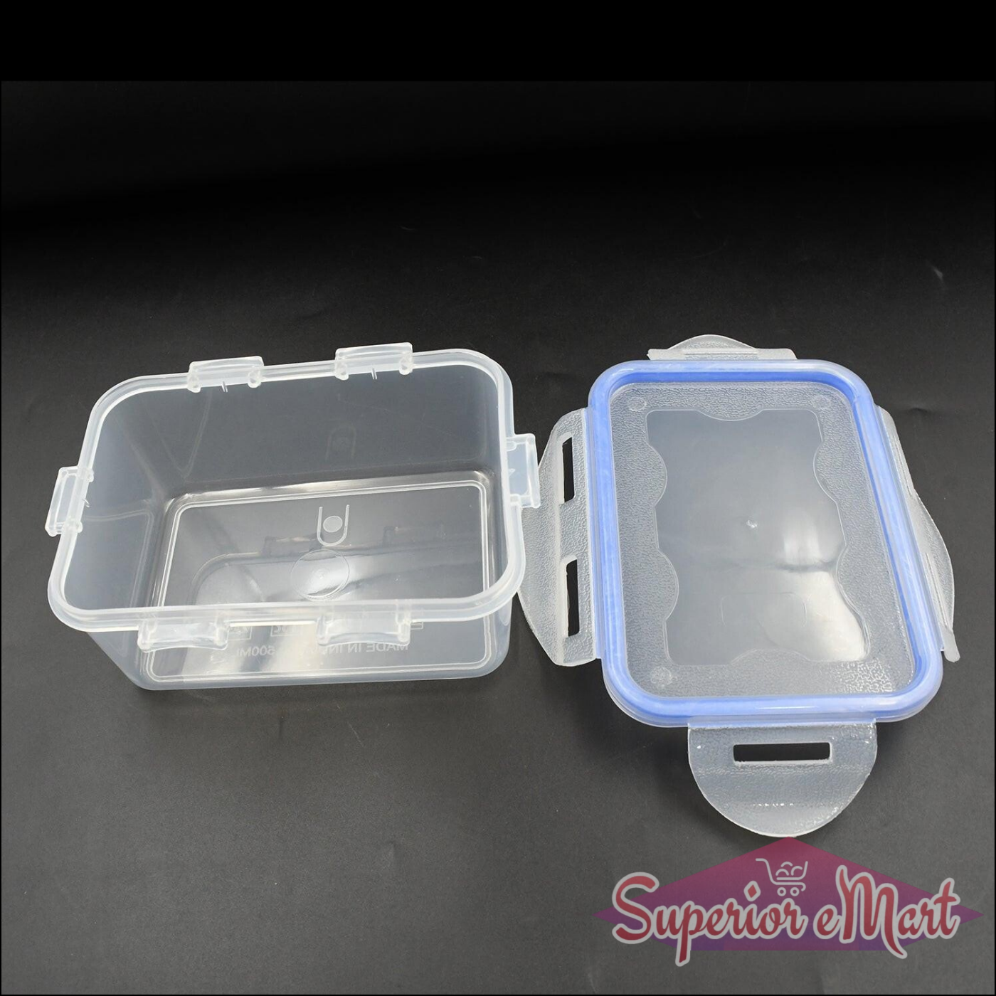 Airtight storage container set with clear design and easy-to-seal lids for kitchen organization