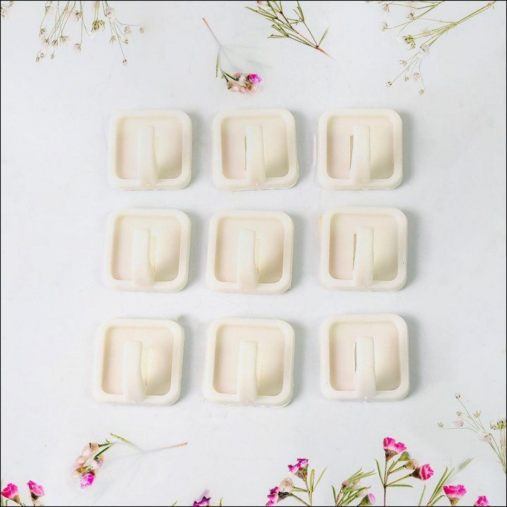 Strong Adhesive Wall Hooks 9 Pcs - Superior eMart
