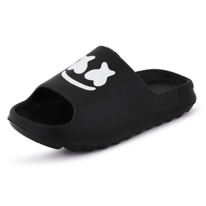 Stylish Black Slider with a Comfortable Fit and Trendy Design for Casual Wear