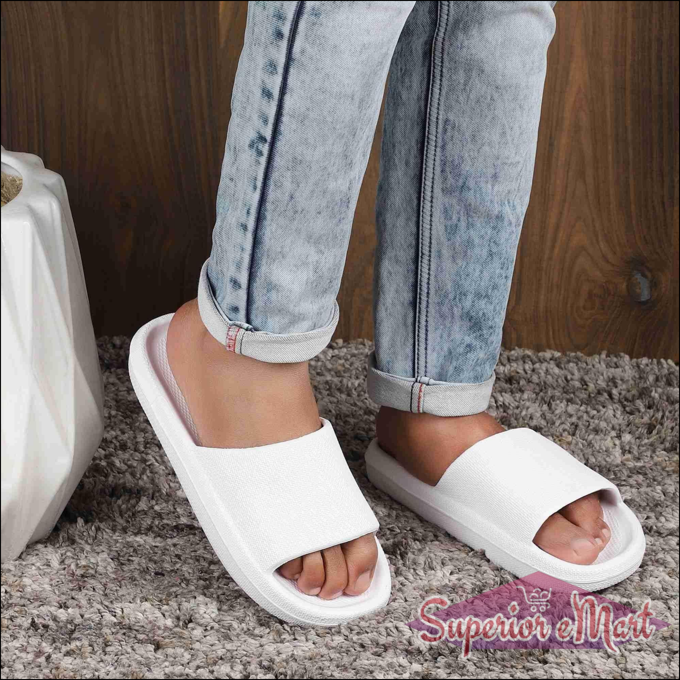 Stylish White Mens Slider - Superior eMart