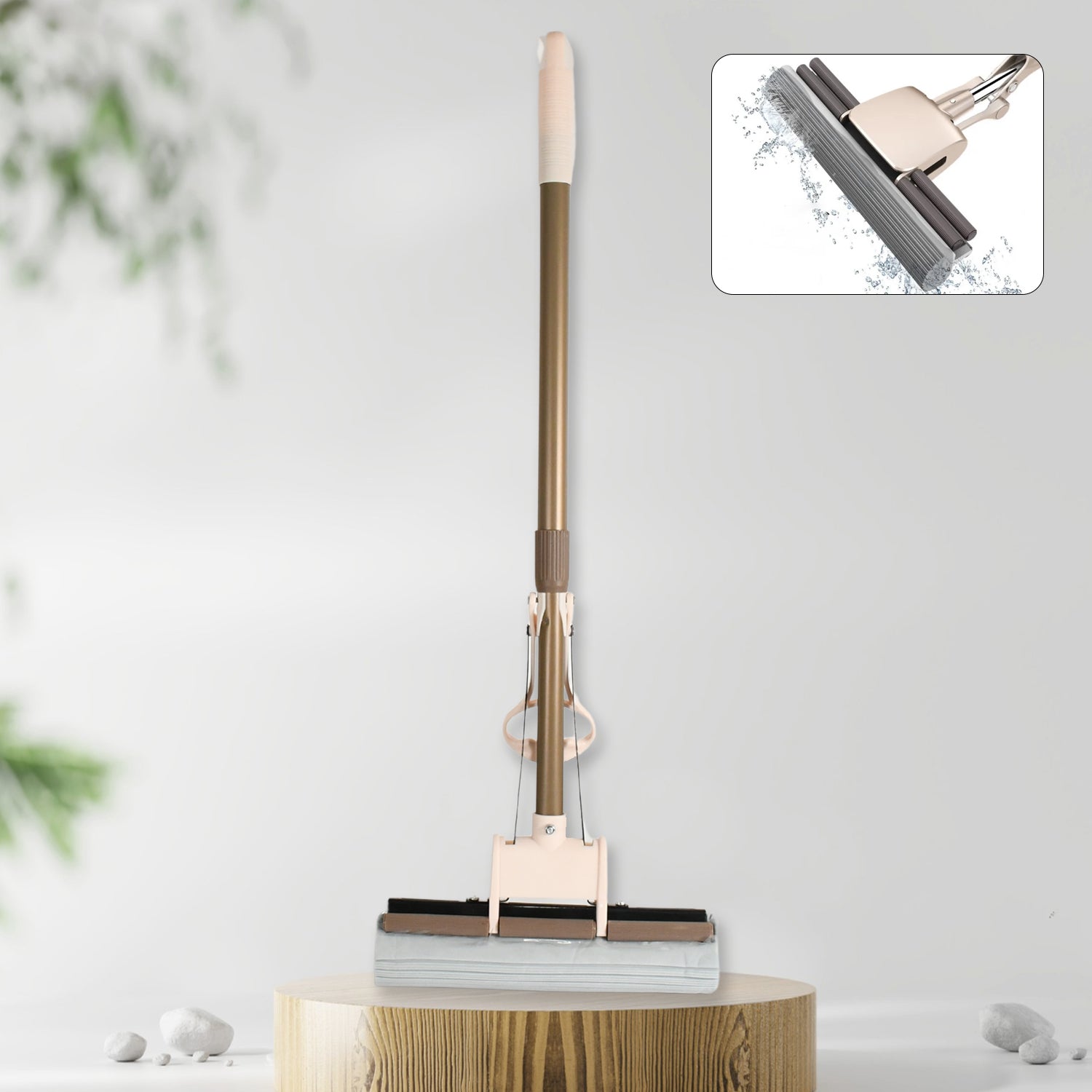Superior eMart super absorbent sponge mop with a sleek design for effective cleaning on various surfaces