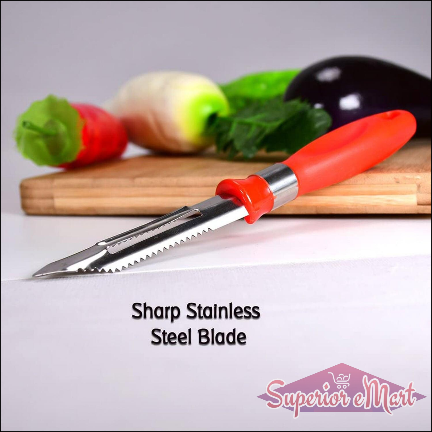 Superior eMart 2-in-1 Stainless Steel Knife Peeler - Superior eMart