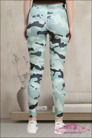 Girls camo ankle fit jeggings for women with stretchy fabric for comfort and style