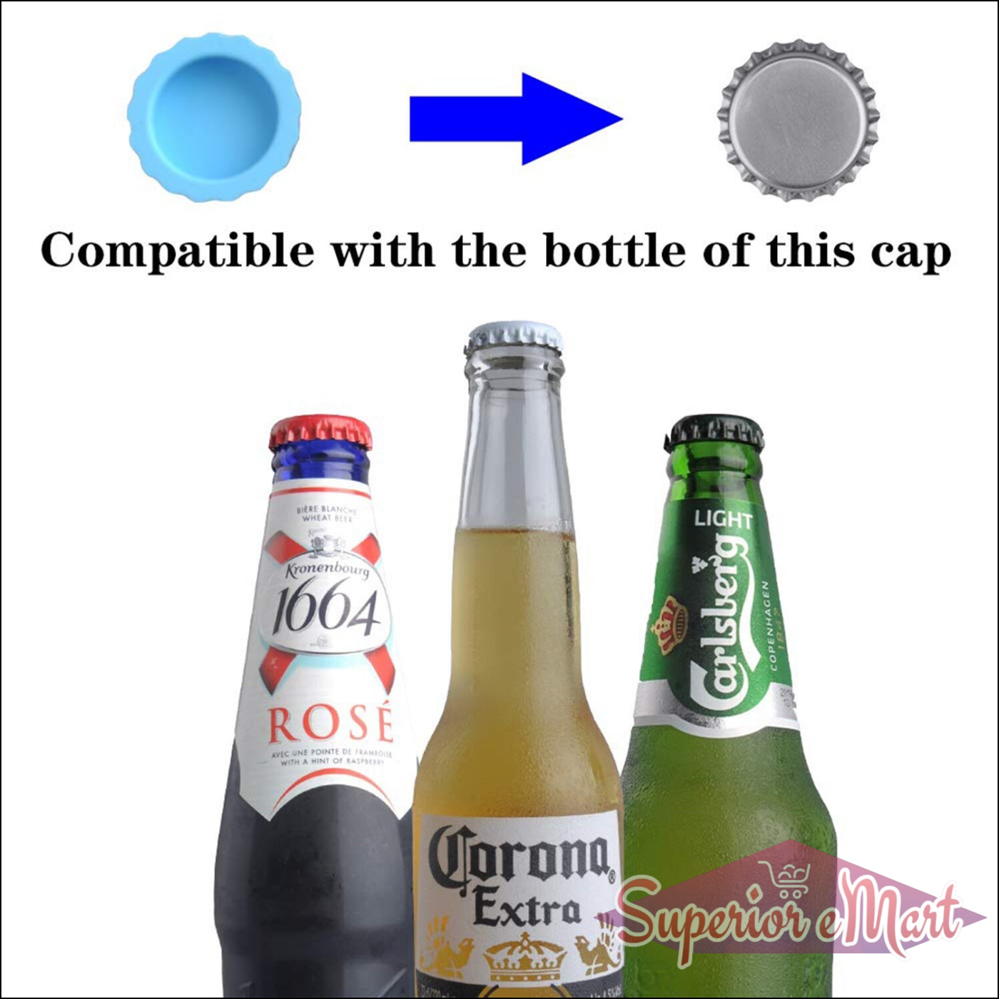 Superior eMart Beer Bottle Caps Reusable for Freshness - Superior eMart