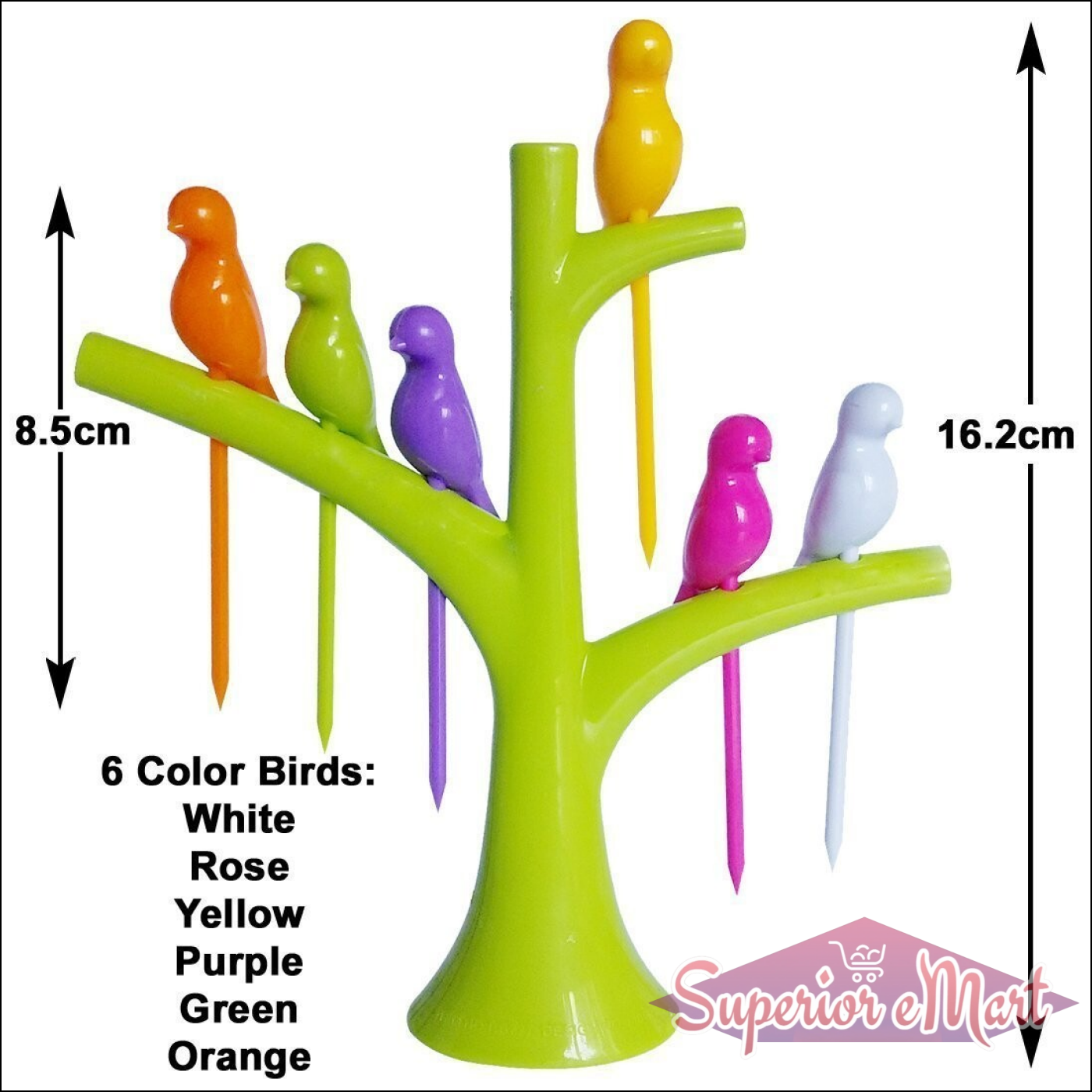Superior eMart Bird Shaped Fruit Forks for Fun Displays - Superior eMart