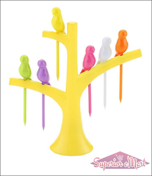 Superior eMart Bird Shaped Fruit Forks for Fun Displays - Superior eMart