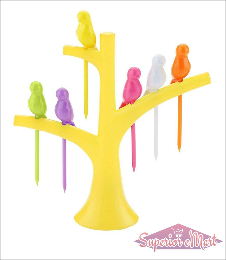 Superior eMart Bird Shaped Fruit Forks for Fun Displays - Superior eMart