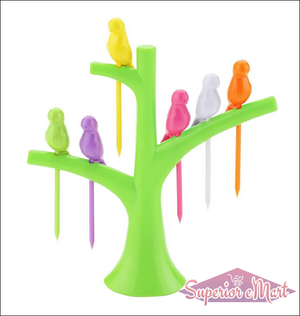 Superior eMart Bird Shaped Fruit Forks for Fun Displays - Superior eMart