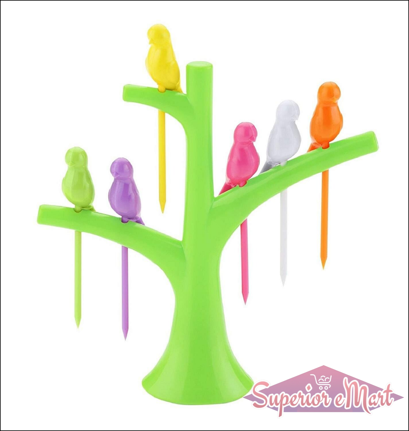 Superior eMart Bird Shaped Fruit Forks for Fun Displays - Superior eMart