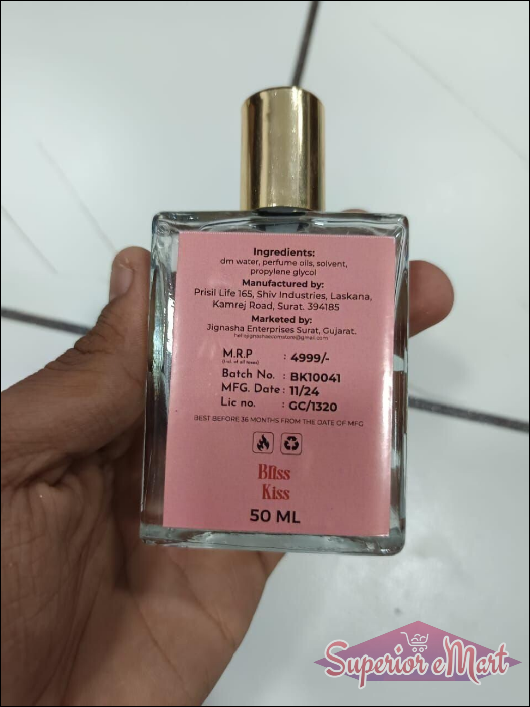 Romantic Kiss Perfume 50ml by Superior eMart with floral fragrance notes and elegant packaging
