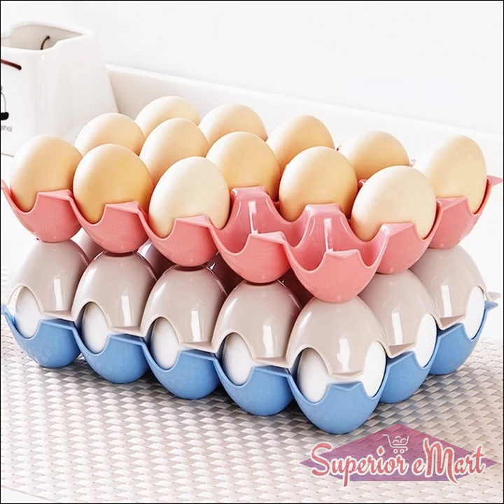 Superior eMart Egg Tray for 15 Eggs - Durable & Convenient - Superior eMart