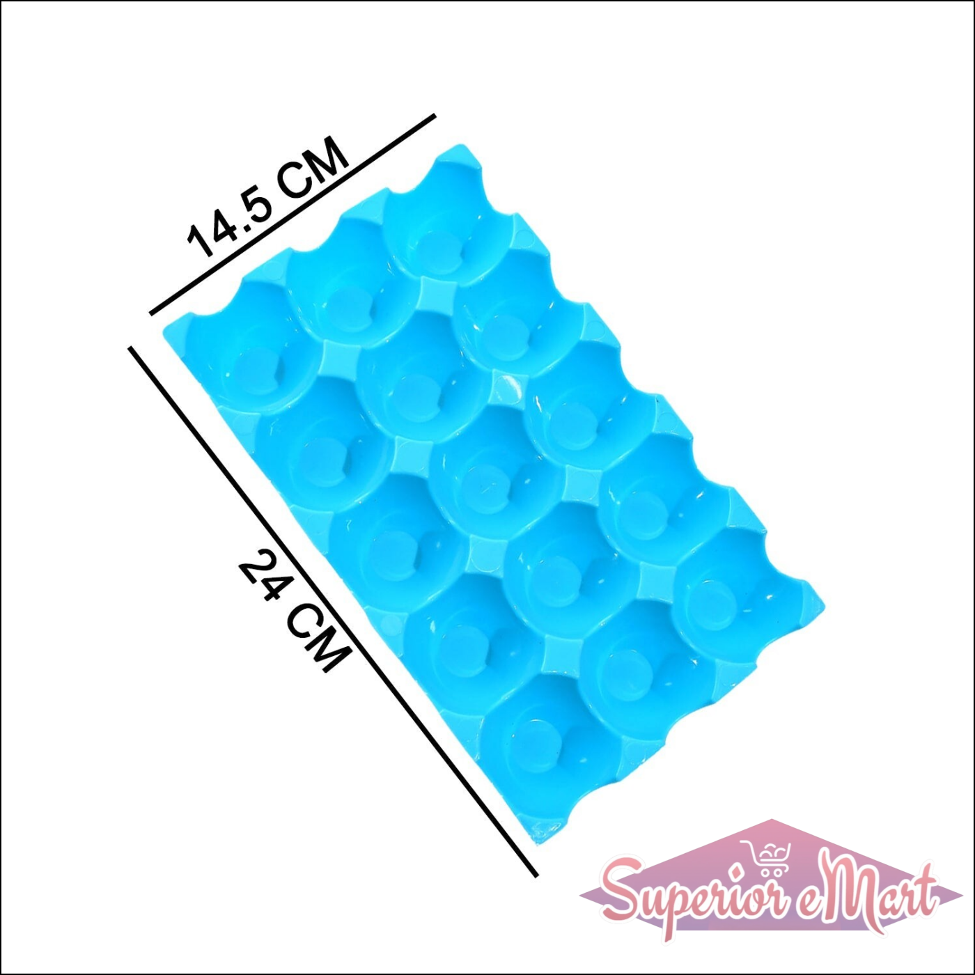 Superior eMart Egg Tray for 15 Eggs - Durable & Convenient - Superior eMart