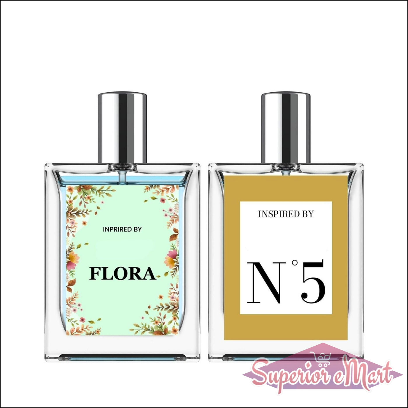 Florra & N5 Inspired Perfume Set with Floral and Elegant Fragrances for Daily Wear
