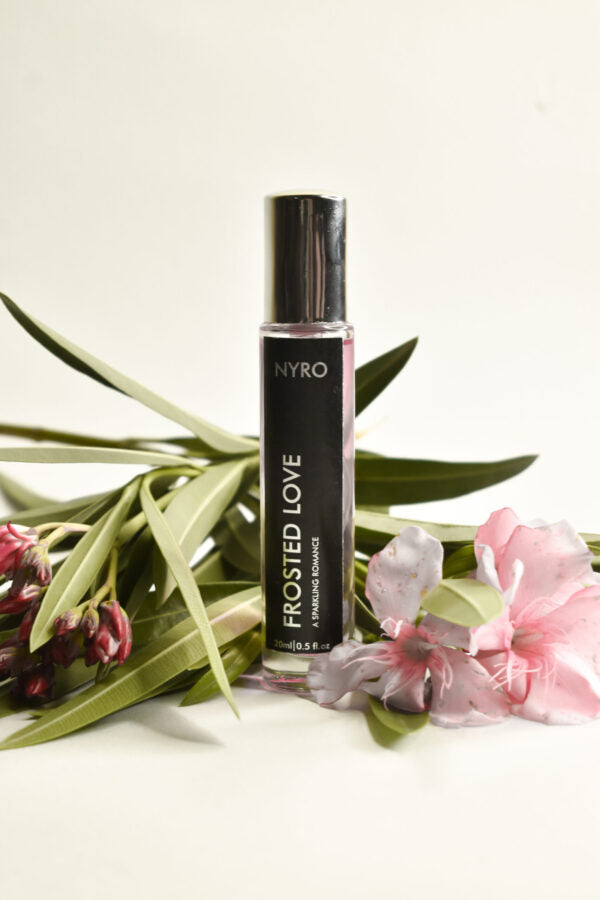 Nyro Frosted Love Perfume Roll-On with Floral Accents and Fresh Scent