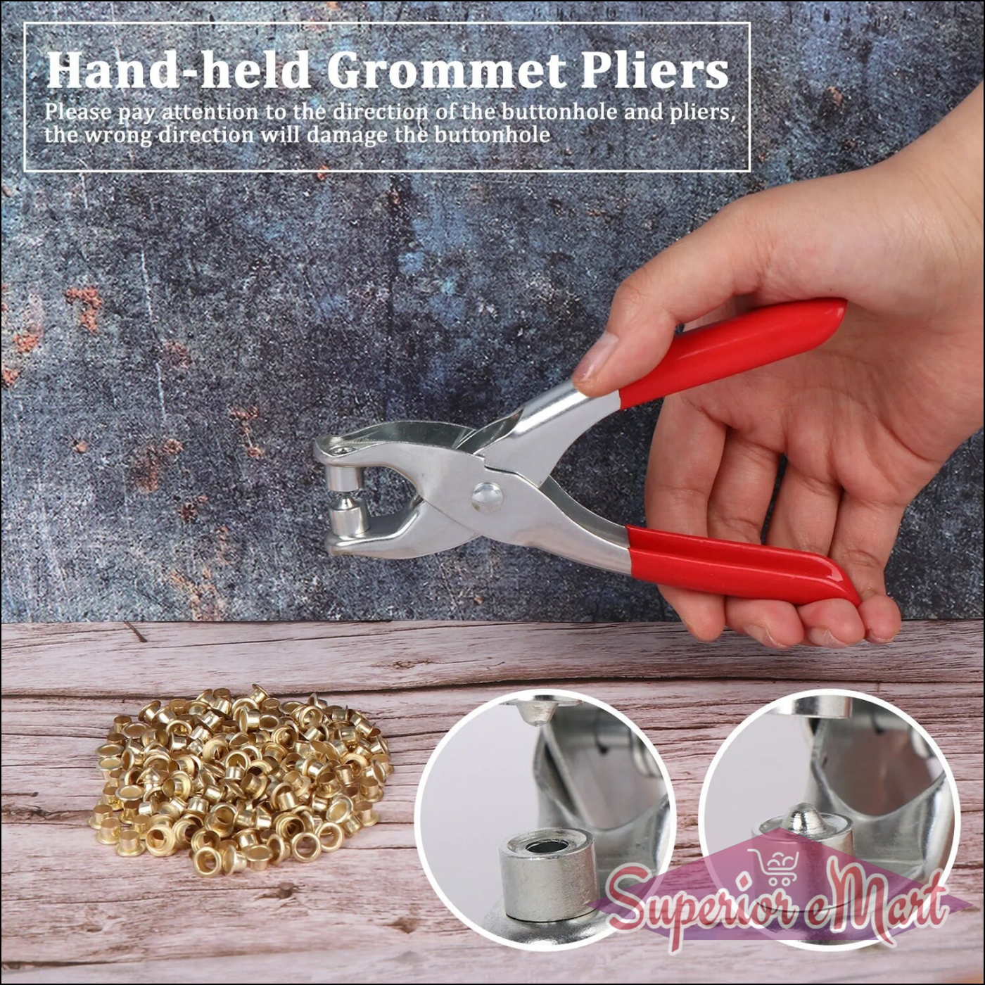 Superior eMart Grommet Setting Tool Kit for Leather - Superior eMart
