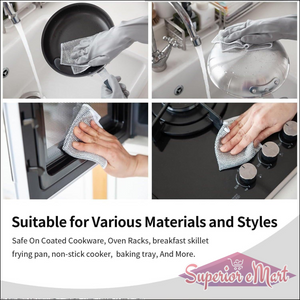 Superior eMart Microfiber Scrubber Cloth for Kitchen - Superior eMart
