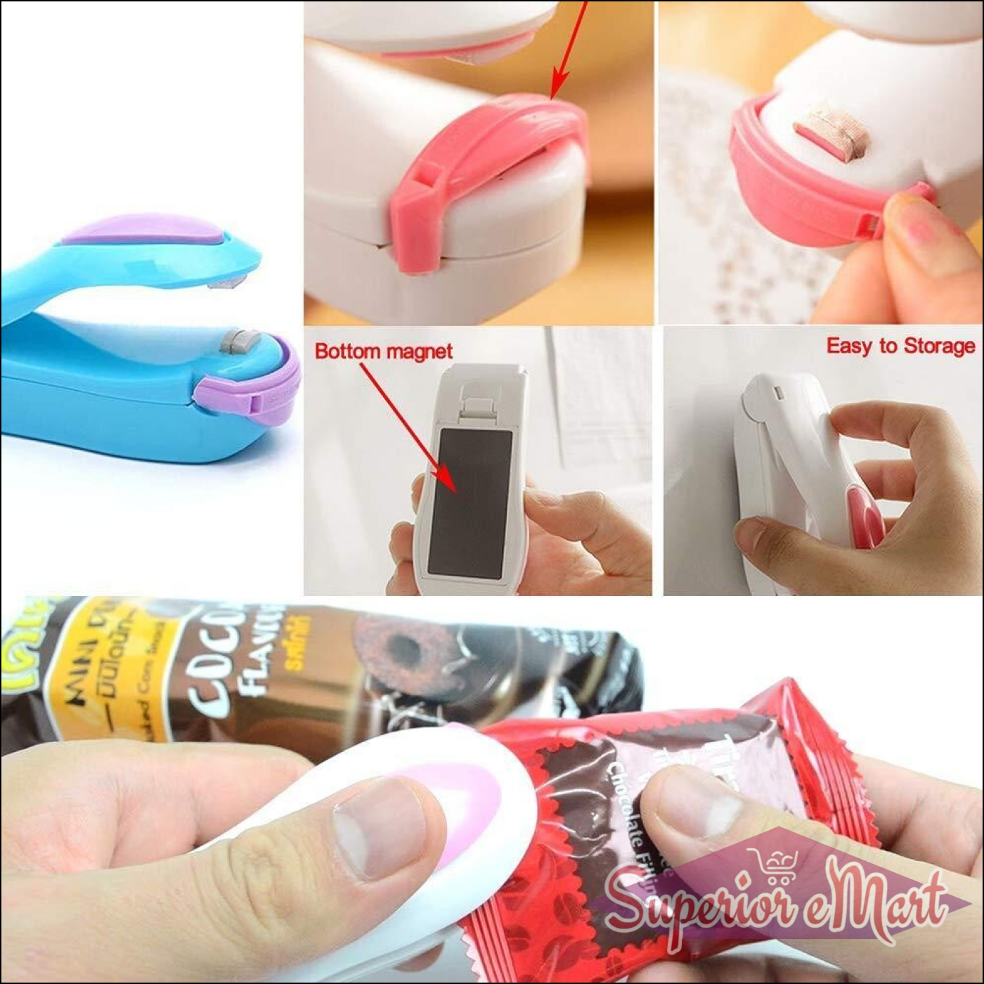 Superior eMart Mini Handheld Bag Sealer for Food Storage - Superior eMart