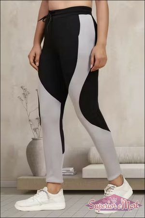 Superior eMart women's multicolor jeggings with stylish color block design for casual wear