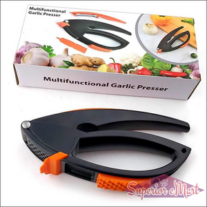 Superior eMart Multifunctional Garlic Press with Peeler & Cleaner 1 Pc - Superior eMart