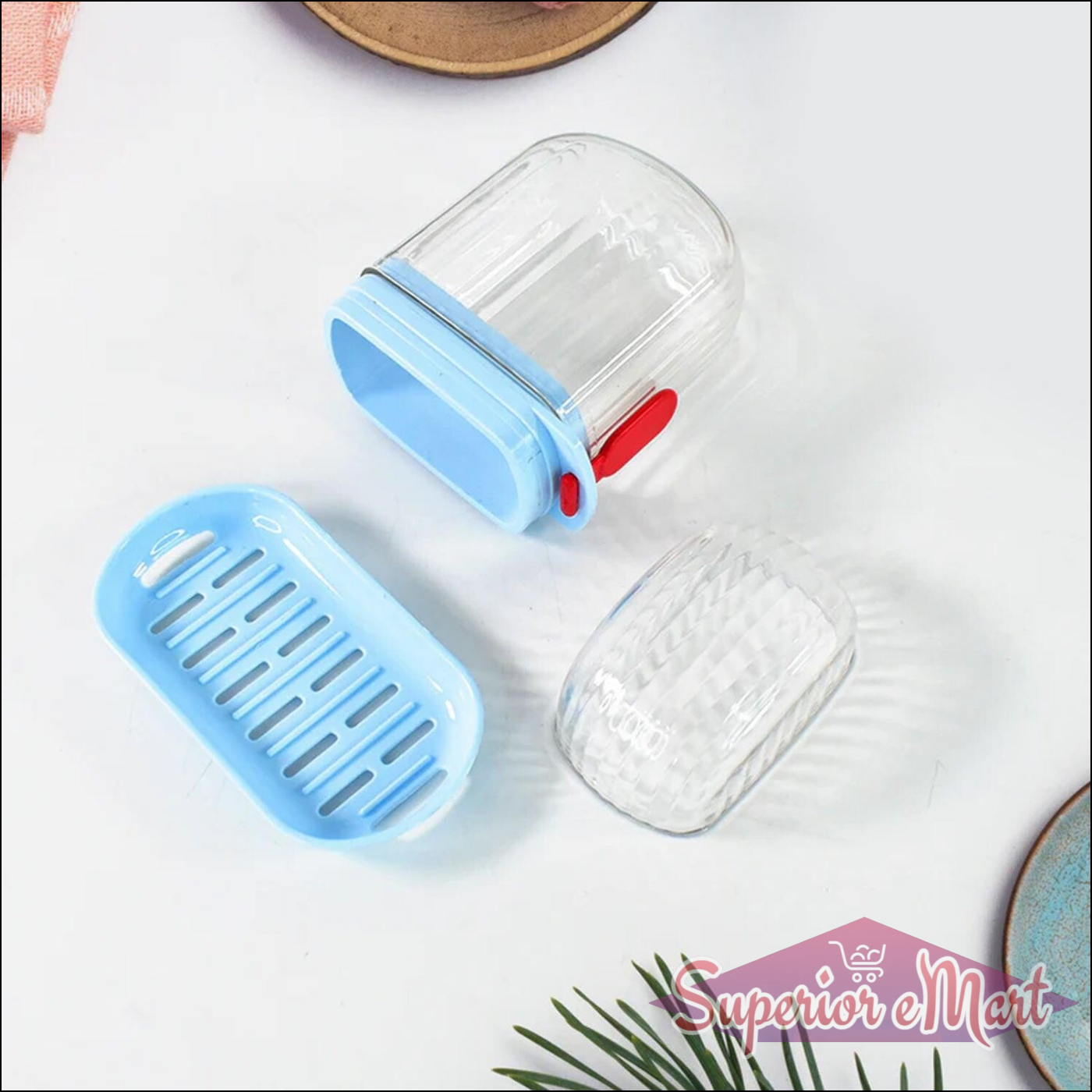 Superior eMart Multifunctional Soap Box with Drain Tray - Superior eMart