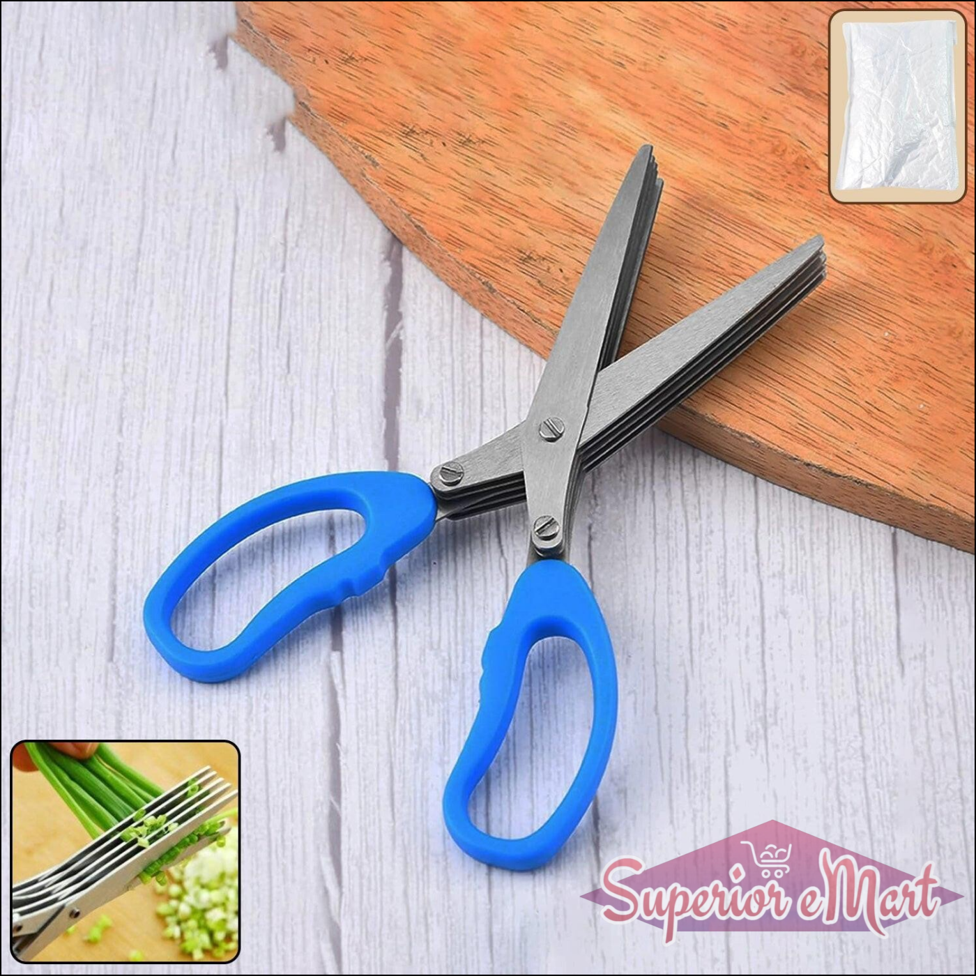 Superior eMart Multipurpose Herb Scissors for Easy Cutting - Superior eMart