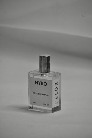 Nyro Velox Extrait de Parfum Bottle with Sleek Design for Fragrance Enthusiasts