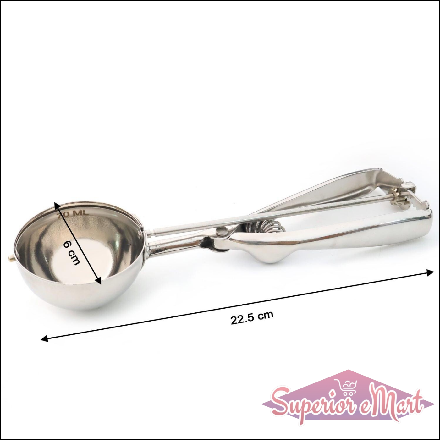 Superior eMart Premium Stainless Steel Ice Cream Scoop - Superior eMart